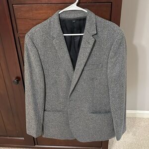 JCrew 44R Light Grey Tweed Sport Coat. Good Condition. New England Fall style